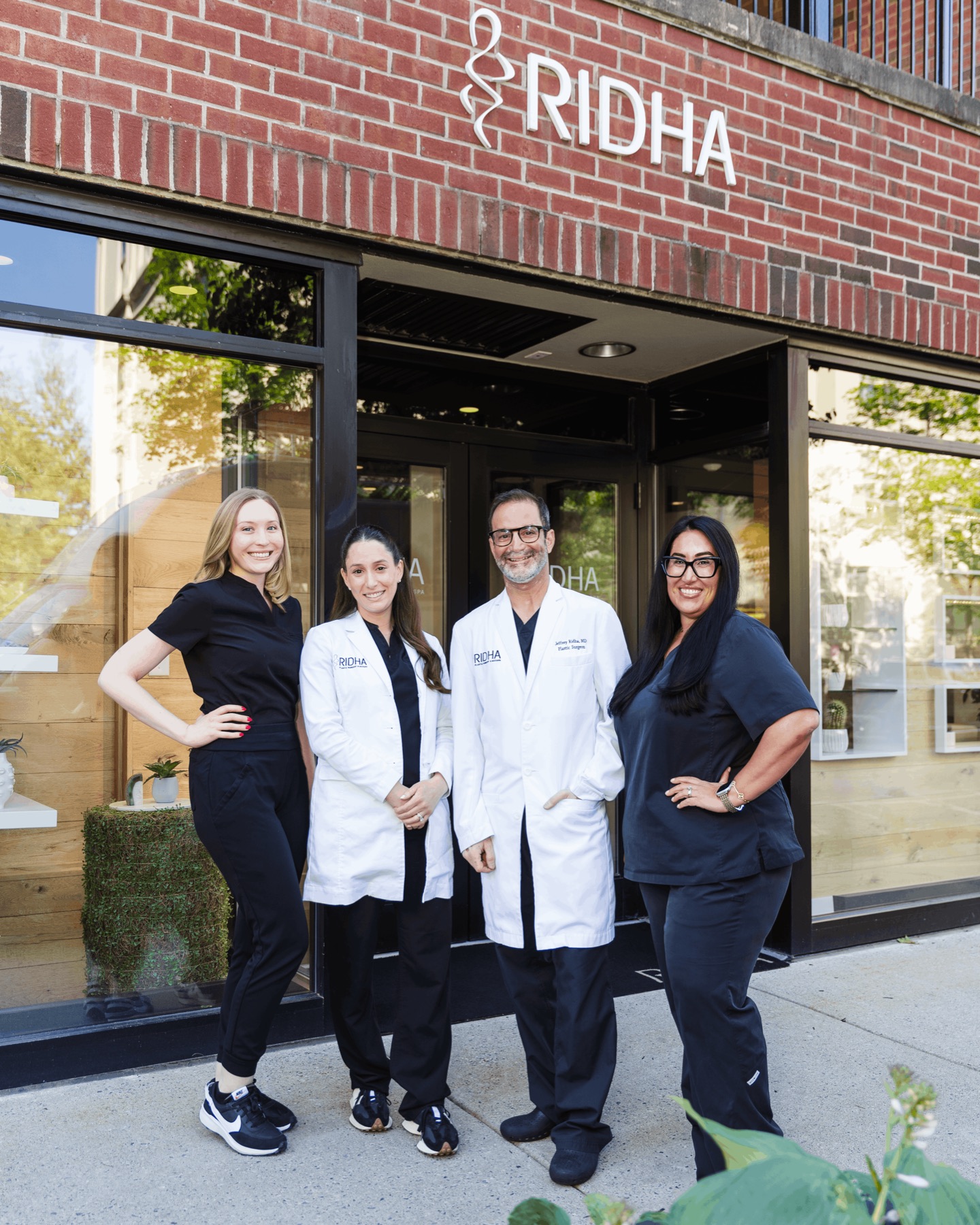The RIDHA team outside the practice in Saratoga Springs